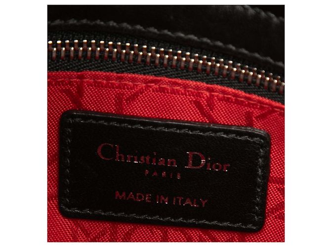 Dior Black Small Lambskin Cannage My ABCDior Lady Dior - vista 5