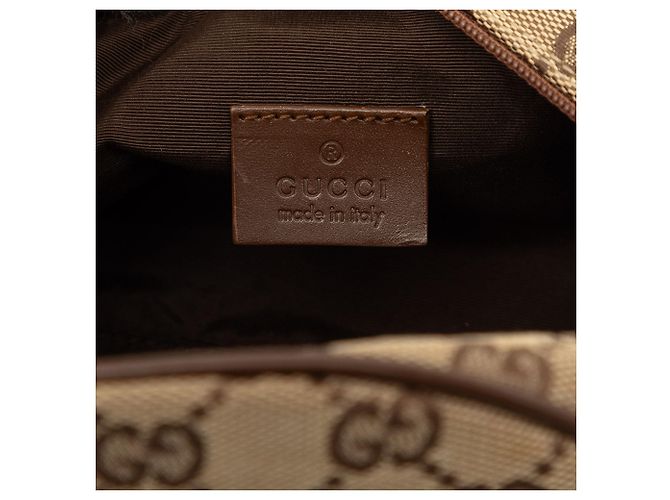 Borsa a tracolla Gucci in tela GG beige - vista 5
