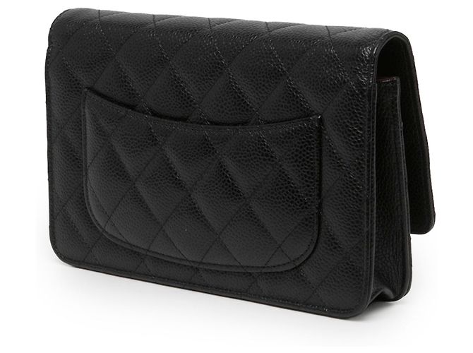 Chanel Black CC Quilted Caviar Wallet on Chain - Ansicht 2