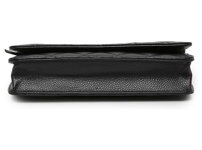 Chanel Black CC Quilted Caviar Wallet on Chain - Ansicht 3
