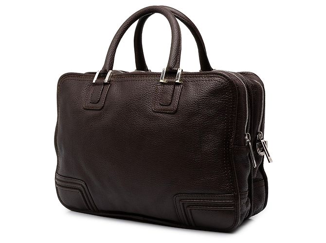 Borsa Business Amazona LOEWE in pelle di capra marrone - vista 2