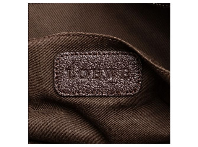 Borsa Business Amazona LOEWE in pelle di capra marrone - vista 5
