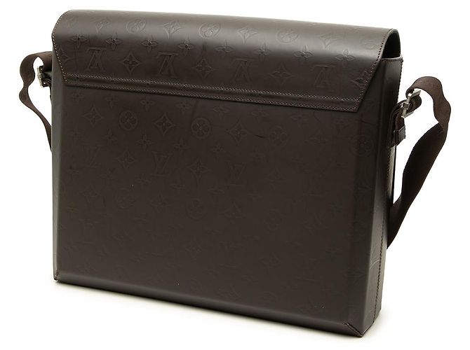Louis Vuitton Brown Monogram Glace Fonzie - vista 2