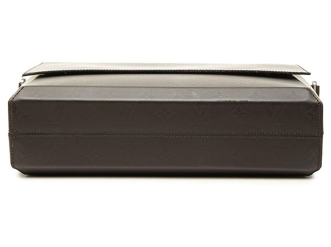 Louis Vuitton Brown Monogram Glace Fonzie - vista 3