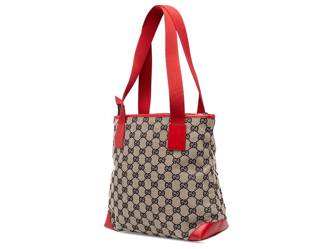 Tote Gucci in tela GG beige - vista 2