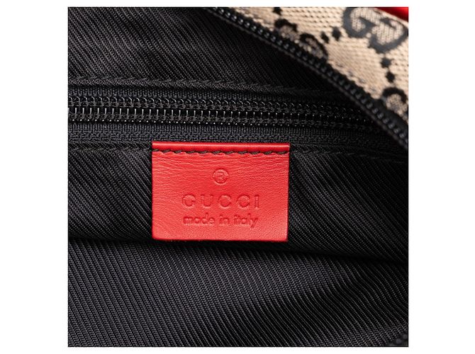 Tote Gucci in tela GG beige - vista 5