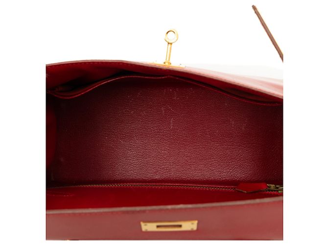 Hermès Red Box Calf Kelly Sellier 28 - vista 4