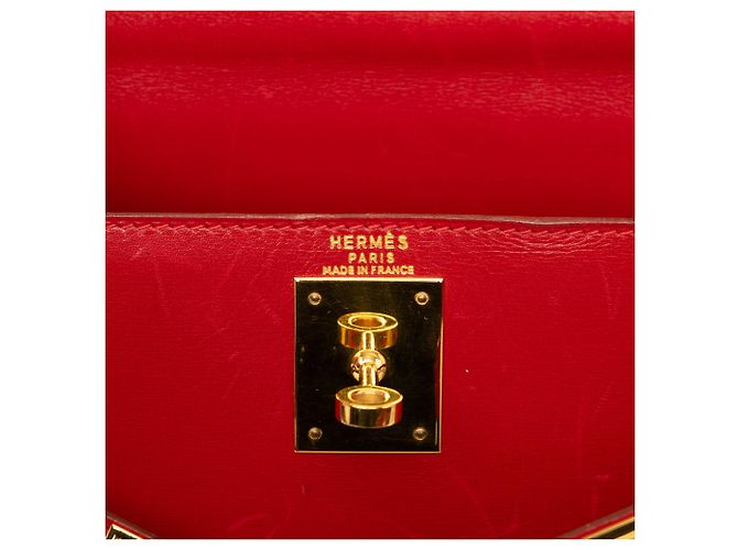Hermès Red Box Calf Kelly Sellier 28 - vista 5