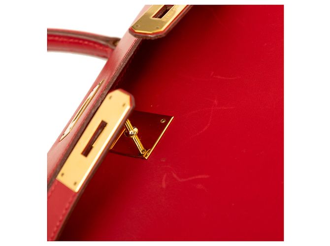 Hermès Red Box Calf Kelly Sellier 28 - vista 6