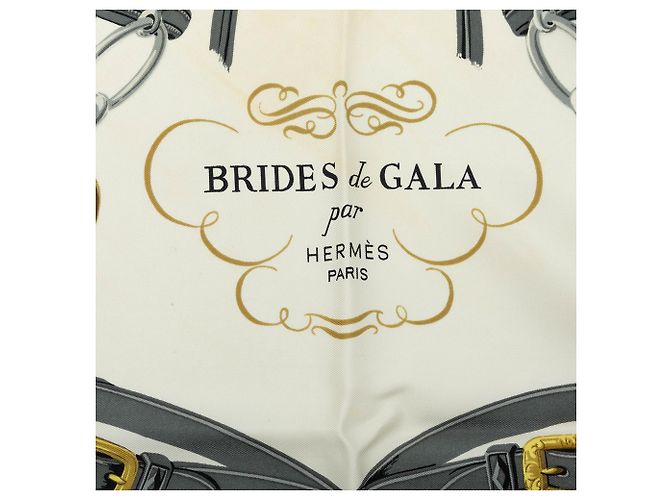 Hermès White Brides de Gala Seidentuch 90 - Ansicht 3
