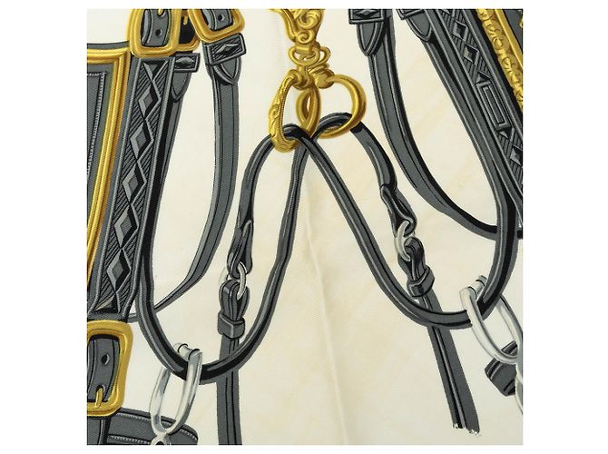 Hermès White Brides de Gala Seidentuch 90 - Ansicht 4