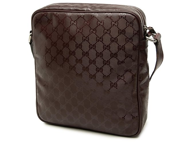 Gucci Borsa a Tracolla Rossa Stampa GG - vista 2