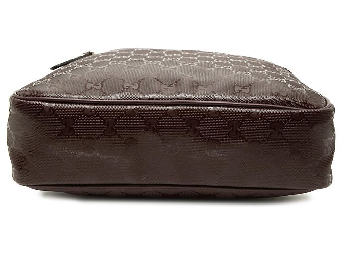 Gucci Borsa a Tracolla Rossa Stampa GG - vista 3