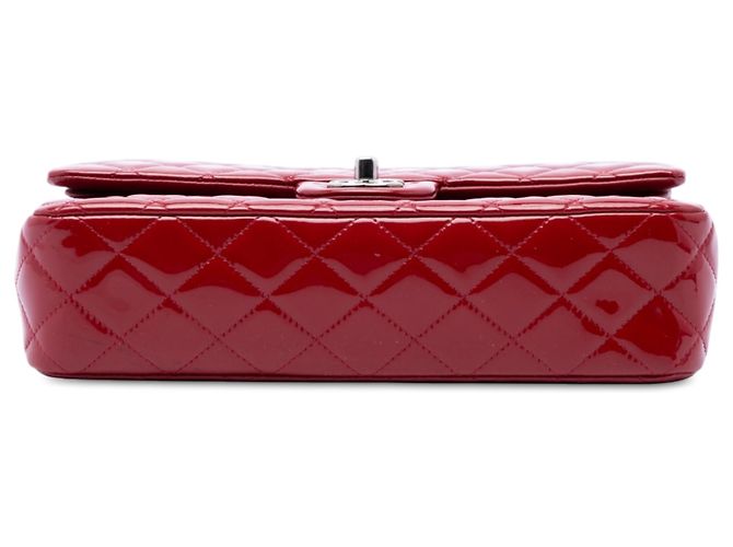 Chanel Red Medium Classic Patent Double Flap - vista 3