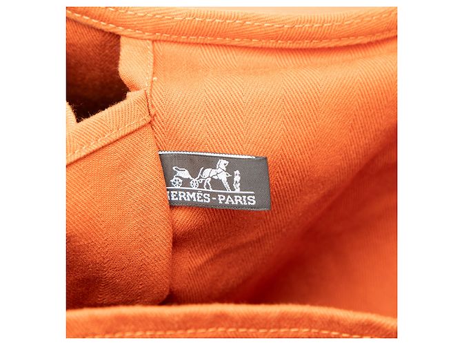 Hermès Orange Toile and Swift Valparaiso GM - vista 5