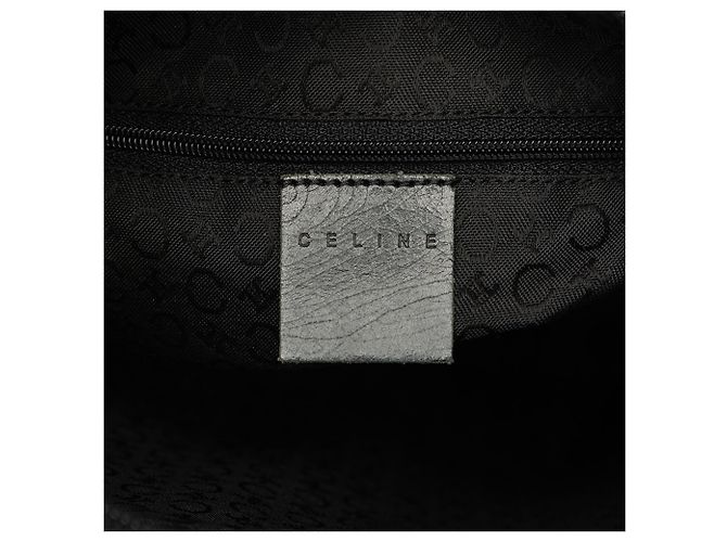 Céline Celine Borsa crossbody in pelle grana grossa nera - vista 5