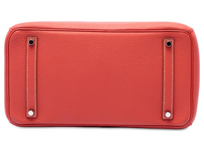 Hermès Orange Limited Edition Bicolor Clemence Birkin Retourne 35 - vista 3