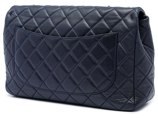 Chanel Blue Jumbo Classic Lambskin Single Flap - vista 2