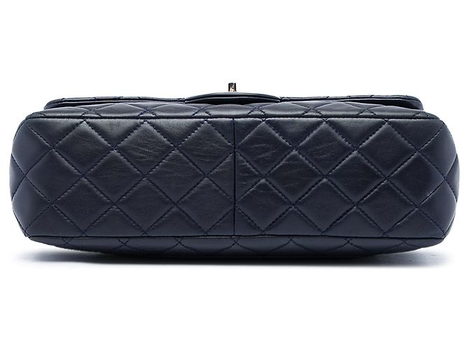 Chanel Blue Jumbo Classic Lambskin Single Flap - vista 3