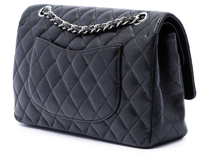 Chanel Black Medium Classic Caviar Double Flap - vista 2