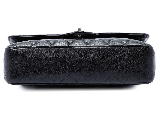 Chanel Black Medium Classic Caviar Double Flap - vista 3
