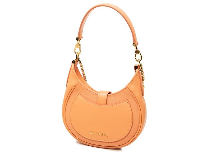 Bulgari Borsa Bvlgari Orange Small Leather Serpenti Ellipse Satchel - vista 2