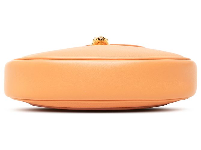 Bulgari Borsa Bvlgari Orange Small Leather Serpenti Ellipse Satchel - vista 3