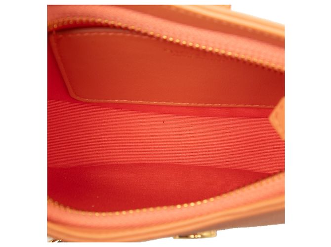 Bulgari Borsa Bvlgari Orange Small Leather Serpenti Ellipse Satchel - vista 4