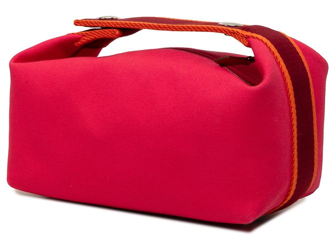 Hermès Pink Small Toile Bride A Brac Etui - Ansicht 2