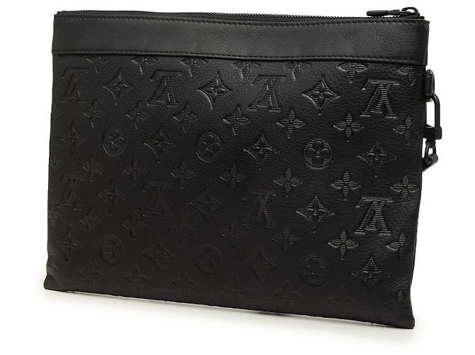 Louis Vuitton Black Monogram Shadow Pochette To Go - vista 2