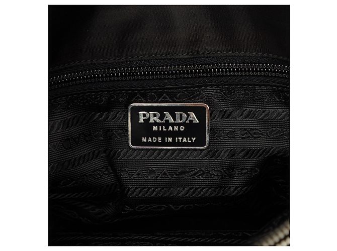 Borsa a tracolla Prada in Tessuto nero - vista 5