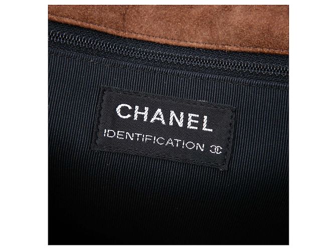 Chanel Brown Identification Suede Patchwork Reissue 2.55 Flap - vista 5
