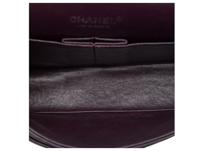 Chanel Purple Medium Classic Lambskin Double Flap - vista 4