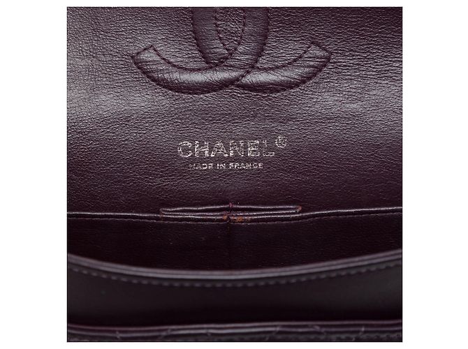 Chanel Purple Medium Classic Lambskin Double Flap - vista 5