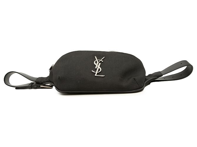 Autre Marque Saint Laurent Gürteltasche aus schwarzem Monogramm-Canvas - Ansicht 3