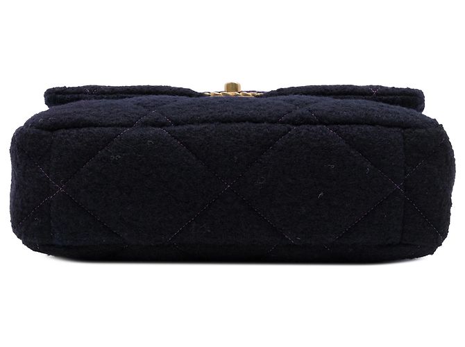 Chanel Purple Large Tweed Ombre 19 Flap - vista 3