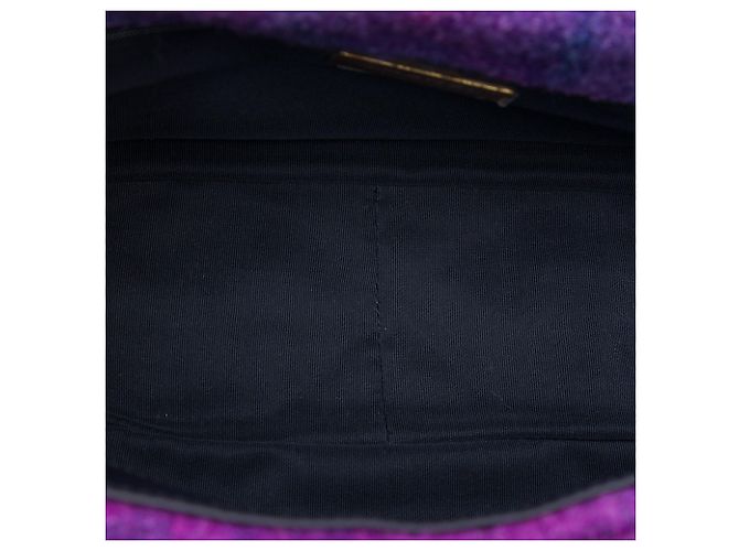 Chanel Purple Large Tweed Ombre 19 Flap - vista 4