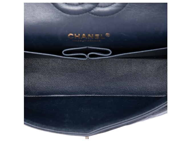 Chanel Blue Medium Classic Lambskin Double Flap - Ansicht 4