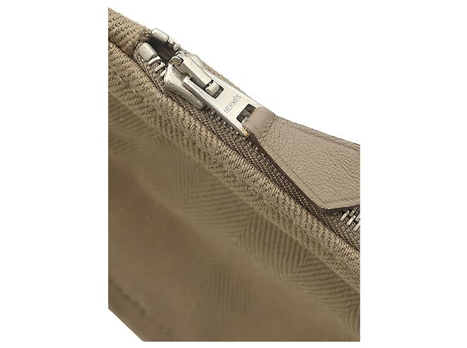 Hermès Brown Toile and Swift Valparaiso Long PM - vista 13