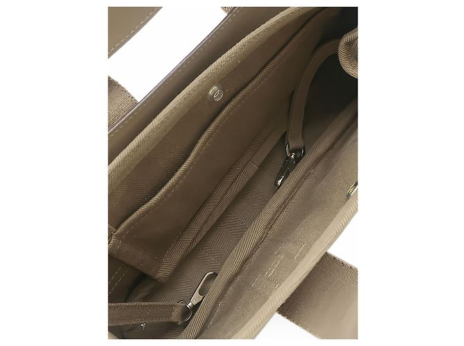 Hermès Brown Toile and Swift Valparaiso Long PM - vista 4