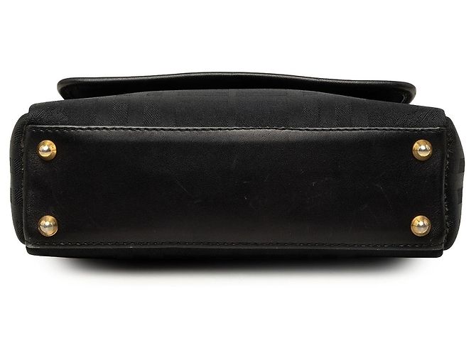 Bolsa Burberry em nylon e couro com padrão check tonal preto - vista 3