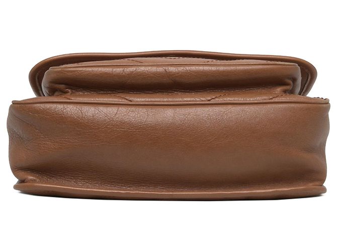 Autre Marque Saint Laurent Brown Medium Crinkled Calfskin Niki - vista 3