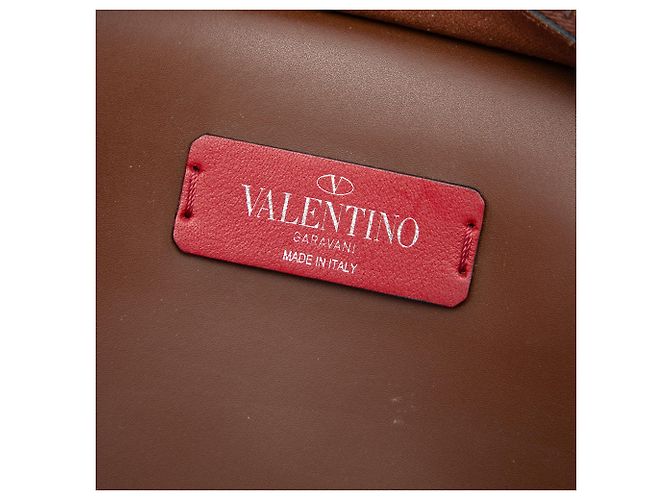 Borsa cintura Valentino Rockstud VLTN in pelle marrone - vista 5