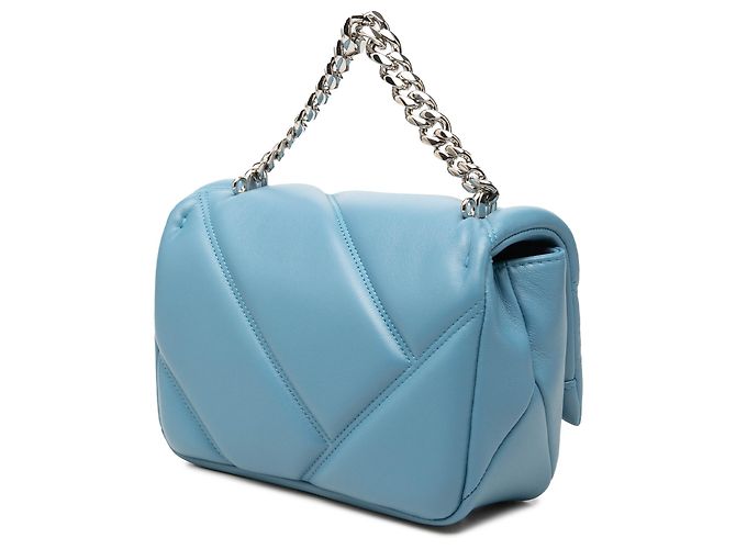 Bulgari Borsa Serpenti Cabochon Mini in Pelle Blu Bvlgari - vista 2