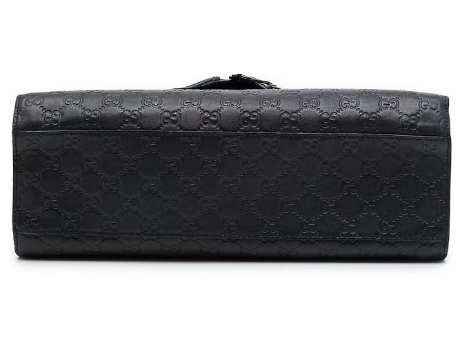 Borsa a tracolla Gucci Emily Large Guccissima Nera - vista 3