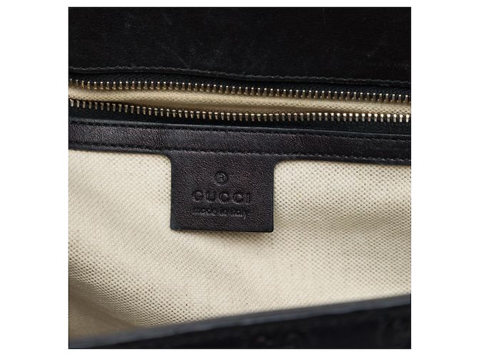 Borsa a tracolla Gucci Emily Large Guccissima Nera - vista 5