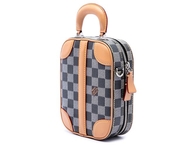 Louis Vuitton Gray Damier Colors Valisette Verticale - vista 2