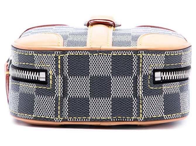 Louis Vuitton Gray Damier Colors Valisette Verticale - vista 3