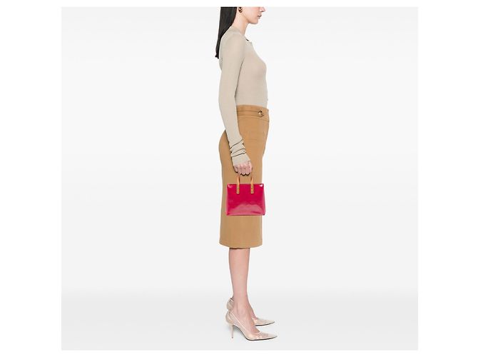 Louis Vuitton Pink Monogram Vernis Reade PM - vista 6