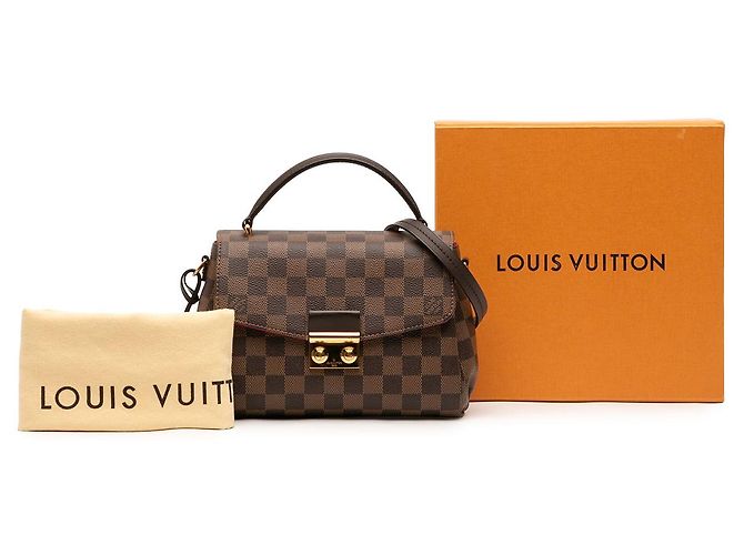 Louis Vuitton Brown Damier Ebene Croisette - vista 7
